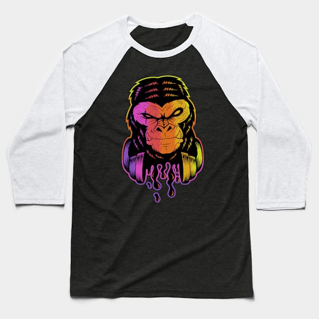 Vintage Monkey Baseball T-Shirt by Maxs